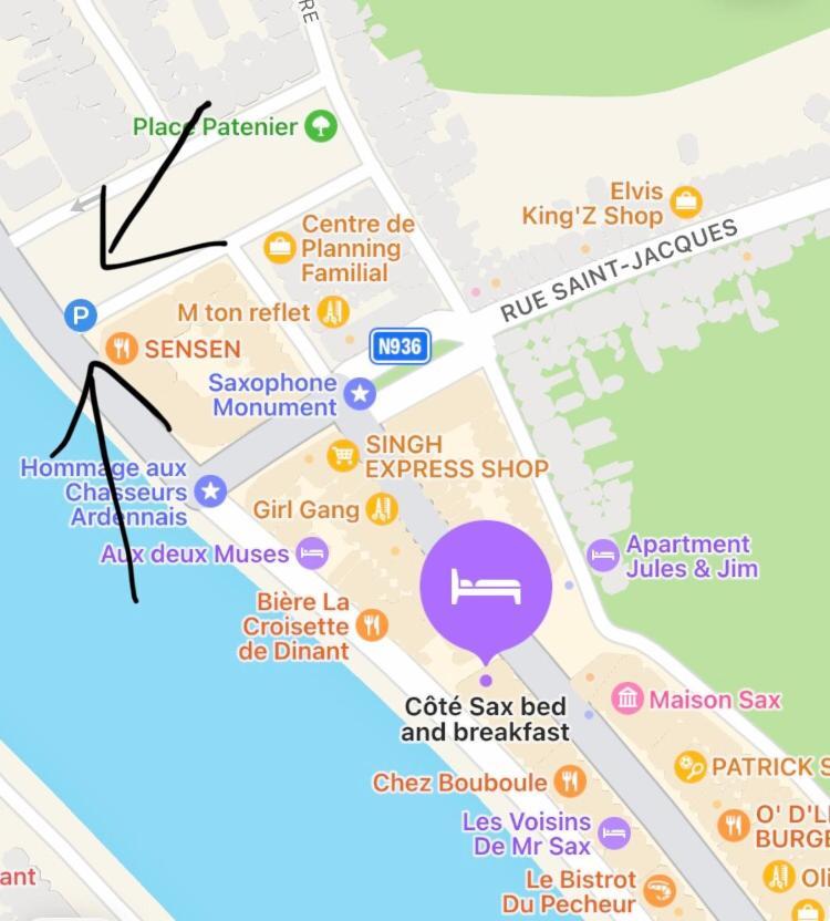 Cote Sax Bed And Breakfast Dinant Ngoại thất bức ảnh